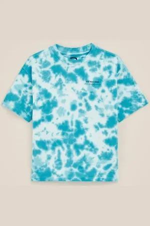 WE Fashion Blue Ridge - Jongens T-shirt met tie-dye - Relaxed Fit - - Katoen