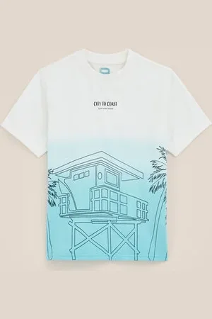WE Fashion Blue Ridge - Jongens T-shirt met dessin - Regular fit - - Katoen