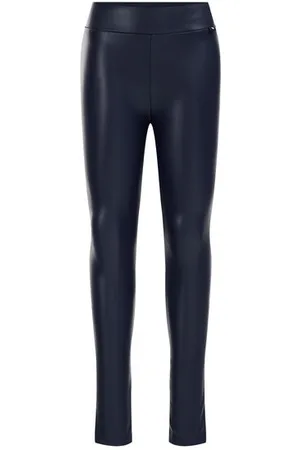 WE Fashion Meisjes legging van imitatieleer - Skinny Fit -