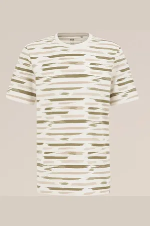 WE Fashion Heren T-shirt met dessin - Regular fit - - Katoen
