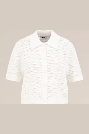 WE Fashion Dames gehaakt vest - Regular fit - - Katoen