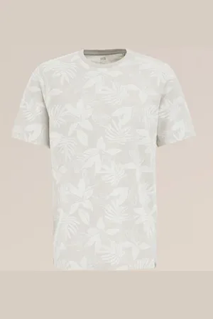 WE Fashion Heren T-shirt met dessin - Regular fit - - Katoen