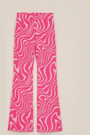 WE Fashion Meisjes Limited edition flared legging – Tina Festival - Regular fit - - Viscose