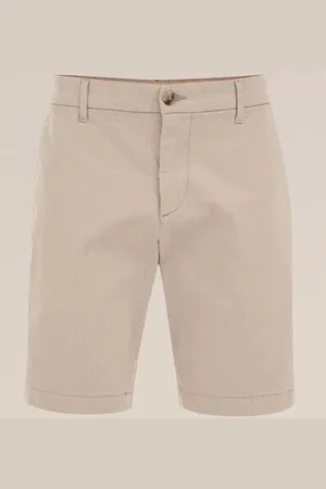 WE Fashion Regular fit chinoshort met structuur - Regular fit - - Katoen