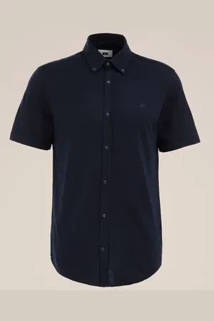 WE Fashion Heren slim fit overhemd met stretch - Slim Fit - - Katoen