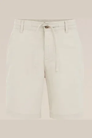 WE Fashion Heren relaxed fit short van linnenmix - Relaxed Fit - - Linnen