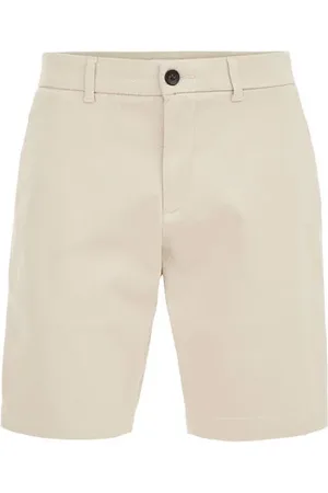 WE Fashion Heren regular fit chinoshort met structuur - Regular fit - - Katoen
