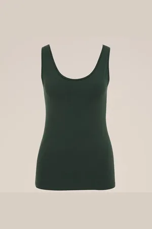 WE Fashion Dames singlet van katoenmix - Regular fit - - Katoen