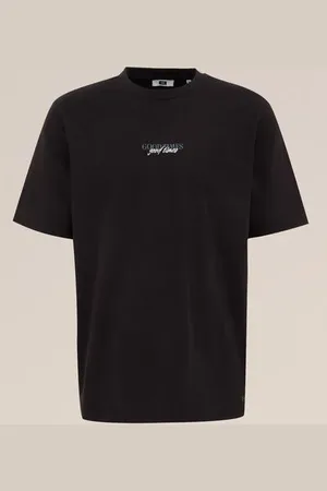 WE Fashion Heren Heavyweight relaxed fit T-shirt - Relaxed Fit - - Katoen