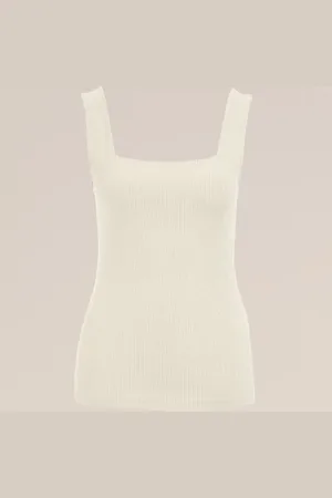 WE Fashion Dames singlet van ribstof - - Viscose