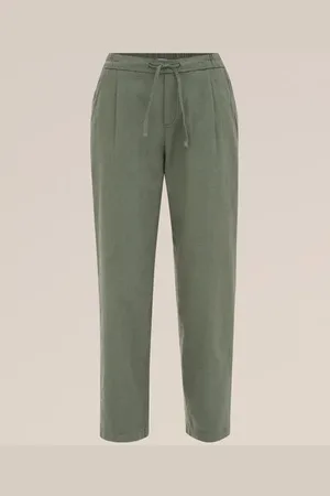 WE Fashion Dames pantalon van katoenmix - Regular fit - - Katoen