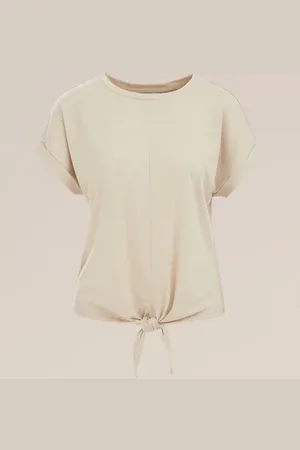 WE Fashion Dames T-shirt met glittergaren - Regular fit -
