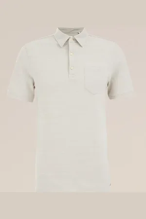 WE Fashion Van Gils - Heren fijngebreide polo - Regular fit -
