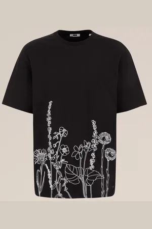 WE Fashion Heren Heavyweight relaxed fit T-shirt - Relaxed Fit - - Katoen