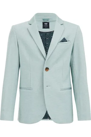WE Fashion Jongens slim fit blazer met stretch - Slim Fit -