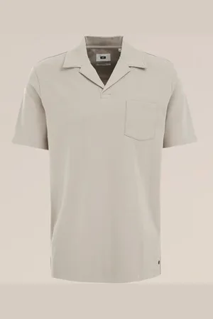 WE Fashion Heren slim fit polo - Slim Fit - - Katoen