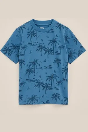 WE Fashion Blue Ridge - Jongens regular fit T-shirt met opdruk - Regular fit - - Katoen