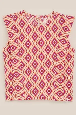 WE Fashion Meisjes singlet met dessin - Regular fit -