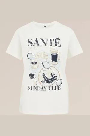 WE Fashion Dames T-shirt met dessin - Regular fit -