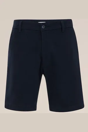 WE Fashion Heren loose fit chino short met stretch - Loose fit - - Katoen