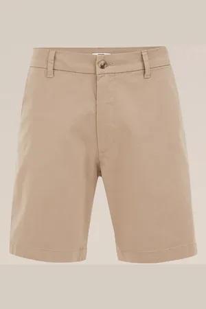 WE Fashion Heren loose fit chino short met stretch - Loose fit - - Katoen