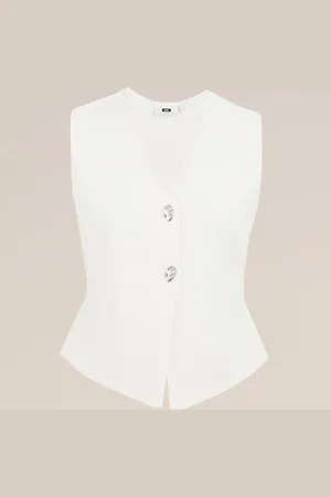 WE Fashion Dames Gilet van kasjmiermix - Regular fit - - Ecovero viscose