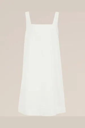 WE Fashion Dames jurk van linnenmix - Regular fit - - Linnen