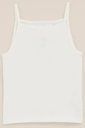 WE Fashion Meisjes cropped tank top - Cropped - - Katoen