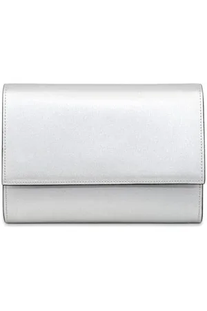 Abrazi Leren clutch Jackie matzilver
