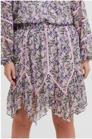 Miljuschka by Wehkamp Rok met bloemenprint lila