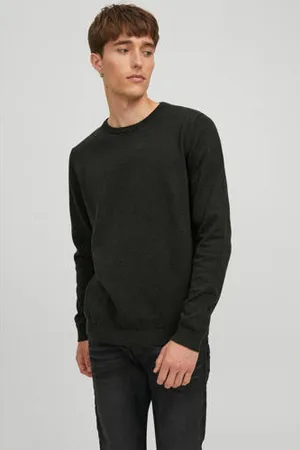 JACK & JONES ESSENTIALS gemêleerde trui JJEBASIC