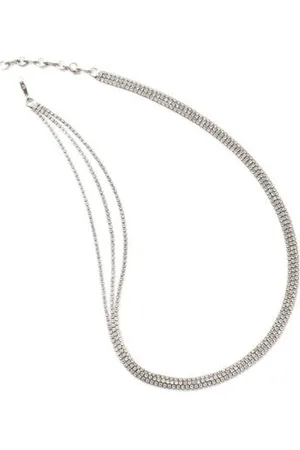 Abrazi Rhodium plated ketting Carry