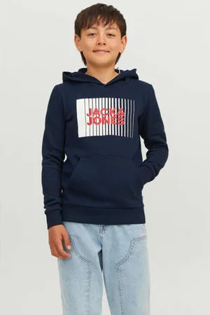 JACK & JONES JUNIOR hoodie JJECORP met logo