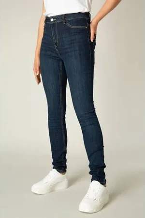 Base Level High waist skinny jeans Fay dark denim