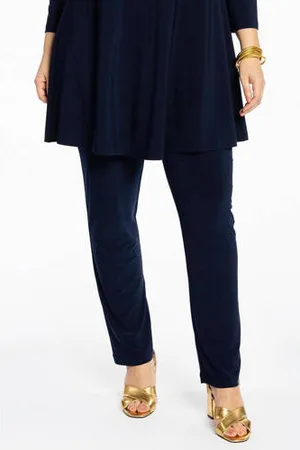 Yoek Slim fit broek van travelstof DOLCE