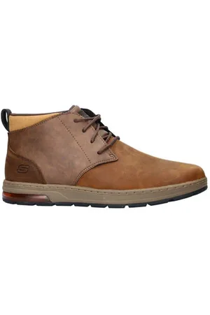 Skechers Streetwear nubuck veterschoenen bruin