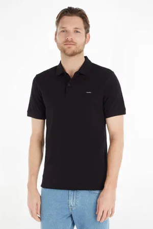 Calvin Klein Slim fit polo met katoen