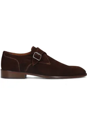 Manfield Suède gespschoenen