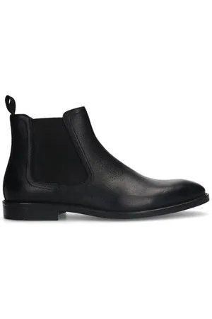Manfield Leren chelsea boots