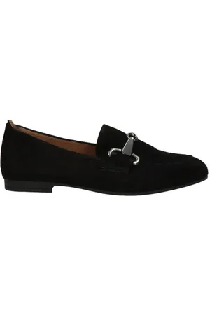 Gabor Suède loafers met gesp