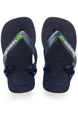 Havaianas Baby Brasil Logo II teenslippers met hielbandje