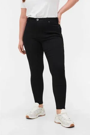 Zizzi High waist cropped super slim fit jeans AMY