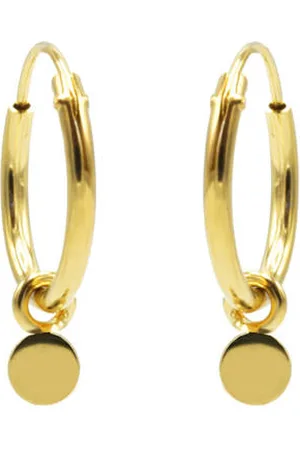 KARMA Jewelry Gold plated oorbellen Tiny Disc