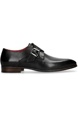 Manfield Leren gespschoenen