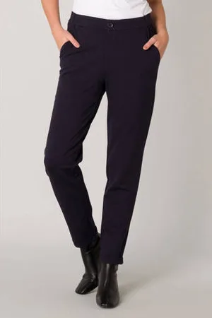 Base Level Tapered fit Yoel broek donkerblauw