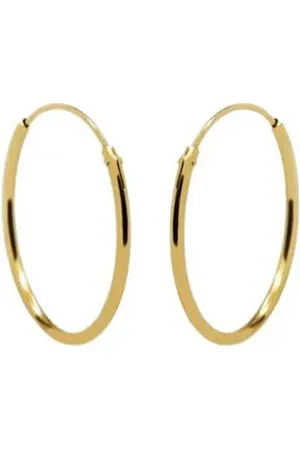 KARMA Jewelry Gold plated oorbellen Plain Ø 1,4 cm