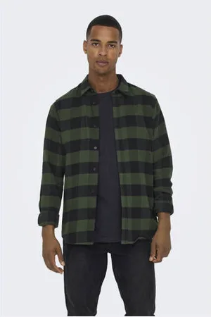 Only & Sons Geruit slim fit overhemd ONSGUDMUND