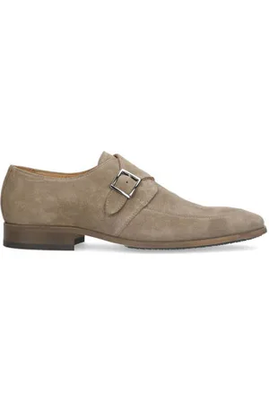 Manfield Suède gespschoenen