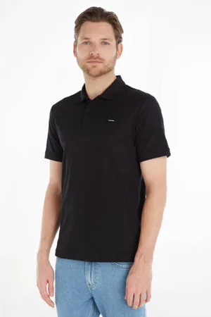 Calvin Klein Slim polo zwart