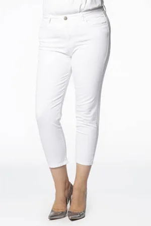 Yoek Cropped high waist skinny jeans